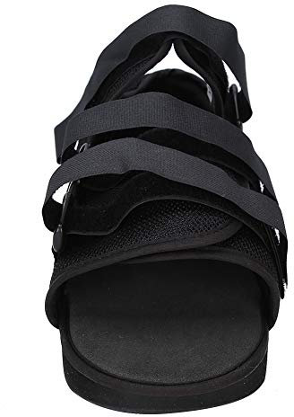 Cast Post-op del dedo del pie del zapato bota para caminar zapatos protección para pies moldeada de arranque para el pie quebrado por úlcera del pie diabético Protección, metatarsalgia Dolor [L-Negro]
