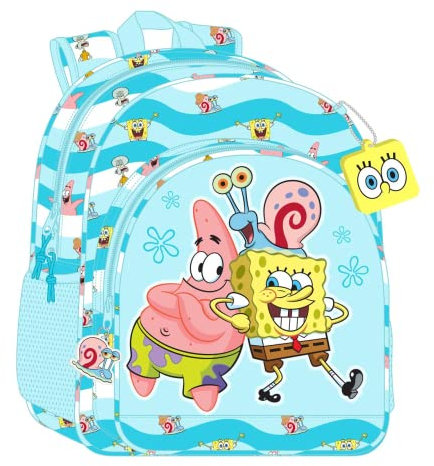 safta 612291180 Rucksack 33 cm Adapter. Wagen Schwammkopf Stay Positive 33 x 42 x 14 cm, bunt