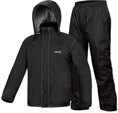 Lixada Regenanzug Wasserdicht Radfahren Regenschutz Jacke & Hose Unisex Wandern Regenmantel Hose Regenbekleidung für Motorrad Angeln