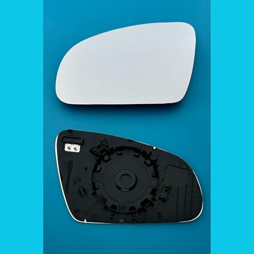 Fits HYUNDAI KONA (2018 to 2023) Models,Heated Base Plate Door Wing Mirror Glass,Left Hand Passenger Side,Anti-fog,Easy Installation.