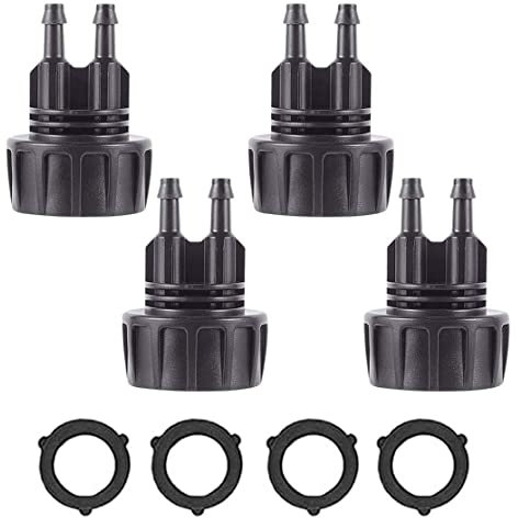 Adattatore per tubi per tubi di irrigazione a goccia Connettore tubo di irrigazione a goccia tubi di irrigazione a goccia da 1/4 pollici a 3/4 di pollice Adattatore di rubinetti da giardino