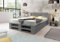 Lermowood Palettenbett M2 aus Holz 200 x 200 cm Grau mit Kopfteil und 2 Bettkästen Holzbett 30cm Stabiles Seniorenbett Kinderbett Jugendbett Gästebett erhöhtes Bettgestell Futon Komforthöhe Naturholz