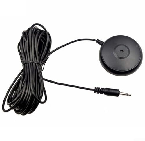 ZWEquipint Micrófono de escritorio de 3,5 mm, micrófono de medición de calibración de audio, para sistemas de cine en casa, receptores AVR, computadoras portátiles, conferencia, negro