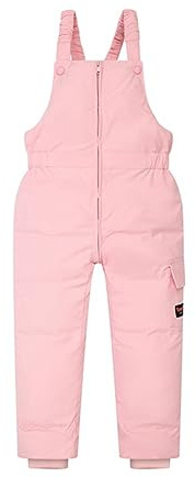 Miyanuby Toddler Snow Pants Baby Boy Girl Winter Clothes Down Puffer Coat Waterproof Warm Snow Ski Bib Overalls Snowsuit for 1-7Y Kids
