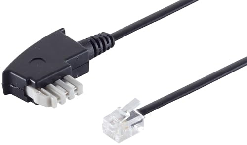 1aTTack.de 1x 3,0 m - Cavo telefonico piatto TAE-N a RJ11 6/4 compatibile con Philips