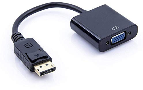 Multibao DP to VGA Adapter, Gold-Plated DisplayPort to VGA Converter Male to Female 1080P HDTV