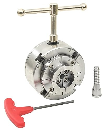 vidaXL Mandrin à bois à 4 mâchoires connexion M33 argenté 96 mm, mandrin, mandrin à centrage automatique, mandrin de tour, mandrins