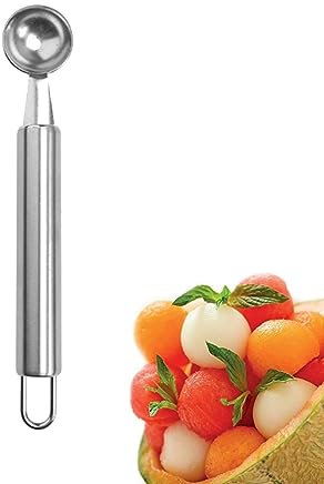 Cuillère à Melon Inox Cuillère Parisienne En Acier Inoxydable Creuser Pour Melon Pastèque Cuillère à Boules Fruits Glacés Lavable Au Lave-vaisselle