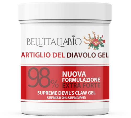 Artiglio del Diavolo Extra Forte Gel al 98%, Pomata Artiglio del Diavolo Formula Naturale e Professionale per Massaggi a Muscoli e Articolazioni (550 ML)