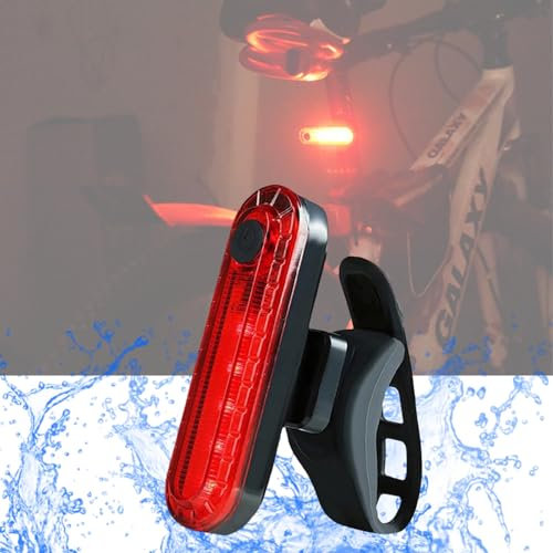 Luce Posteriore Bicicletta LED USB Ricaricabile - Fanale per Bici Corsa con Montaggio