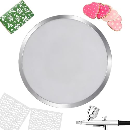 Cookie Stencil Screen, Tool for Cookie Stenciling & Airbrushing, Use on Its Own or with a Cookie Stencil Holder, Cookie Decorating Supplies, Made with Food-Safe Stainless Steel