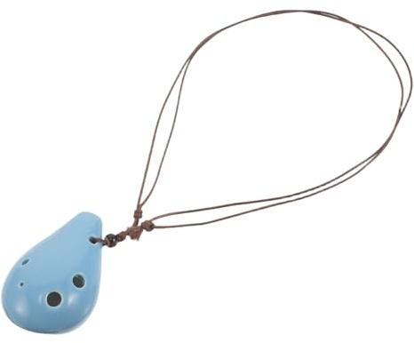 Alipis 6fori Strumento Ocarina in Ceramica Ocarina Contralto Strumento Musicale Per Ragazzo Ragazza Studenti e Principianti