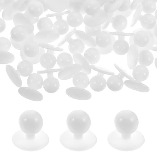 FELTECHELECTR 100 Bottoni per Divisa da Cuoco in Plastica, Facili da Decorare e Sostituzione per Abbigliamento da Lavoro, per Cucito Fai da Te e Artigianato