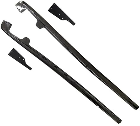 Extension Rocker Panel Lip För Chevrolet För Corvette För C6 För Z06 2005-2013 Modell ZR1 Style Sidokjolar Rocker Panel Stänklappar Sidokjolar(Base model Carbon)