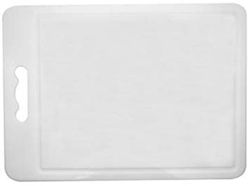 Fackelmann Chopping Board, Kitchen Helper, Cutting Board, Plastic, 34x25x0.5cm, White