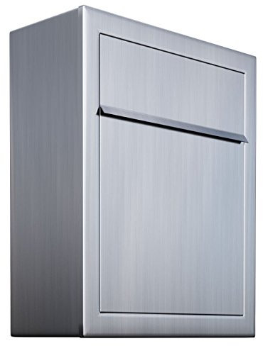 Cassetta delle lettere, design posta a parete base in acciaio inox – bravios