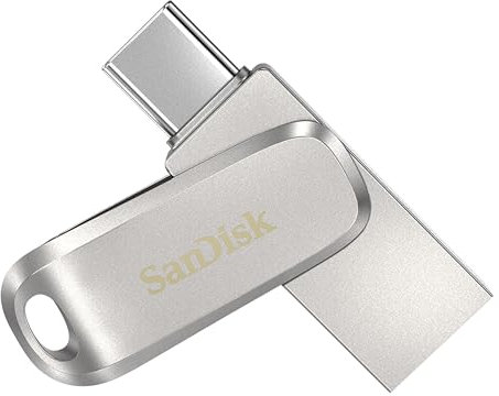 SanDisk Ultra Dual Drive Luxe USB Type-C-Laufwerk Smartphone Speicher 32 GB (Mobiler Speicher, USB 3.2 Gen 1, drehbares Design, 150 MB/s Lesen, USB Laufwerk, automatisches Backup)