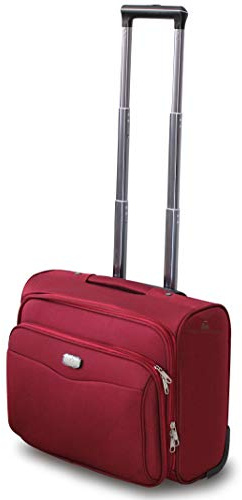Valigeria.shop Valigia Bagaglio a Mano Pilota Business di ORMI in poliestere 46x25x35, 32 Litri 2 ruote, pilotina con tasca Pc (Bordo)