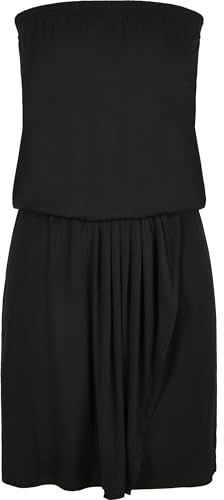 Urban Classics Vestido Informal para Mujer con Viscosa, Negro, XL