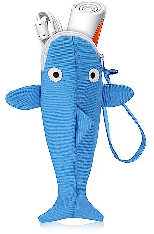 Annmore Tasche für Tiptoi Stift, Sammel-Mäppchen für Edurino Figur ASA und Stift, Tragbares Federmäppchen Kompatibel mit Ravensburger Tiptoi 00806/00801 / 00700/00110 Stift, Blauwal