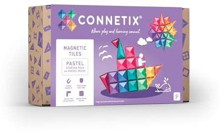 Connetix Pastel Starter Pack, 64 Pieces