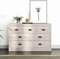 Galano Bruno 3+4 Kommode – Moderne Kleideraufbewahrung für Schlafzimmer, Wohnzimmer und Flur – Staubgraue Eiche