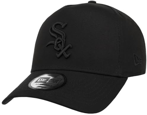 New Era Monochrome White Sox Cap Basecap Baseballcap Curved Brim Chicago Damen/Herren - Snapback, mit Schirm Frühling-Sommer Herbst-Winter Frühjahr Sommer Herbst Winter - One Size schwarz