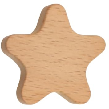 Angaekkot Lot de 6 boutons de meuble en bois en forme de cœur, boutons de placard en bois pour commodes, boutons en bois pour armoires pour chambre d'enfant, boutons de tiroir, bouton pour armoire