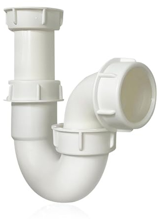 Telescopic P Trap, 40mm (1.1/2) Multi-fit Sink Waste Kit, Telescopic Sink Trap Adjustable Swivel P Traps Kitchen Sinks Pipe Fittings with 75mm Water Seal for Bathroom Sinks