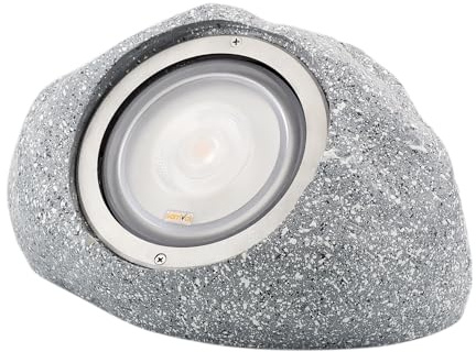 SAMVOL Garden Rock Lights Outdoor - IP65 LED Waterproof Rock Spotlight 24V 3000K, Adjustable Lighting Angle,Decorative Garden Stone Lights for Pathway, Walkway, Yard, Patio (24 Watts)