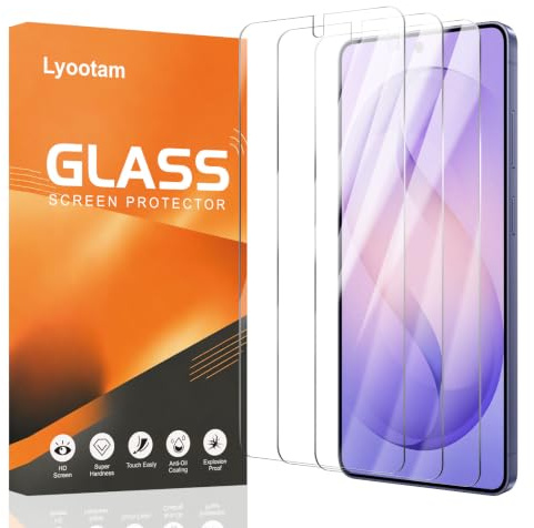 För Samsung Galaxy S26 Ultra, 3 st genomskinligt skärmskydd i härdat glas, 9H hårdhet anti-repor, HD-klar, original beröringskänsla