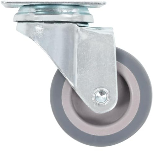 Augerlite 24 stycken Svängbara hjul 50 mm av TPR-gummi med robust järnram, ljudlös och repskyddande, perfekt för verkstad, transportvagn, säckkärra och industribruk