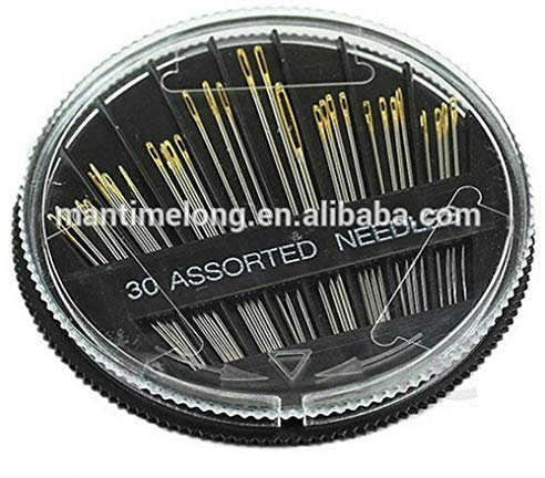30 verschiedene Hand Nähnadeln mit Goldöhr Nähnadel Set mit Box Nähen Basteln