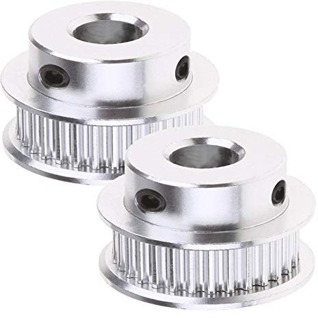 Saipor 2pcs GT2 Synchronous Wheel 40 Teeth 8mm Bore Aluminum Timing Belt Pulley 3D Printer Timing Pulley for 6mm Width Belt