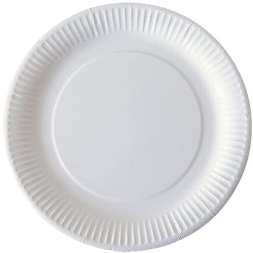 GREENDAY Assiette jetable Carton Blanc 23cm x50