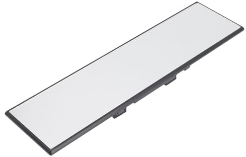 BESPORTBLE Car Rearview Mirrors Mirror Rear View Sun Visor Easy to Use Safe Driving Plastic Glass Material Anti-Glare for 12 Inch Wide with White Frame Enhances and Reduces Glare