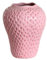 BURLOE Erdbeer Dekorative Keramik Vase, Modern Strawberry Vasen Für Blumen Vintage Erdbeervase Wohnzimmer Küche Garten Büro Vase Deko Rot Decor,Rosa,M