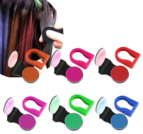 EIHI 6 Pcs Gessetti Colorati Per Capelli Gessetti Per Capelli Per Adulti Feste Natale E Cosplay Diy