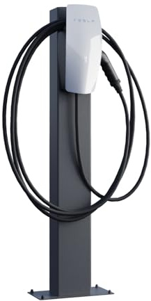 Tesla VoltStand Colonne de charge avec plaque de base Anthracite