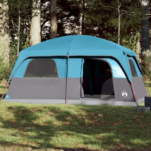 ShGaxin Tenda Familiare Cabina per 10 Persone Blu Impermeabile,Tenda da Campeggio,Tenda Familiare,Tenda Familiare da Campeggio-94534