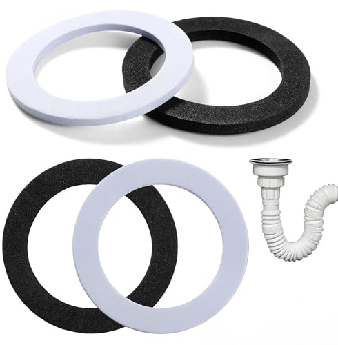 Lyeteung 4 Pièces 84mm Joints Toriques pour Évier, Évier Joint Torique, Joint de Rechange pour Bonde D'évier, pour 84mm Bonde D'évier