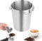 banjiabb Dosierbecher 58mm,Kaffee Siebträger Dosierbecher Edelstahl,Hochwertiges Stainless Steel Dosing Cup,Dosierbecher Für Siebträgermaschinen,Für 58-Mm-Espressomaschine Silber