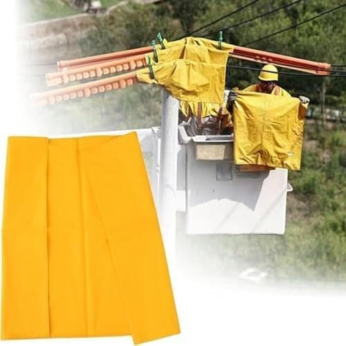 ININOSNP Protección contra descargas eléctricas Tapete Aislante for Trabajos eléctricos en Exteriores, Adecuado for electricistas Que reparan circuitos.(0.4KV - 30x30cm(11.8x11.8in))