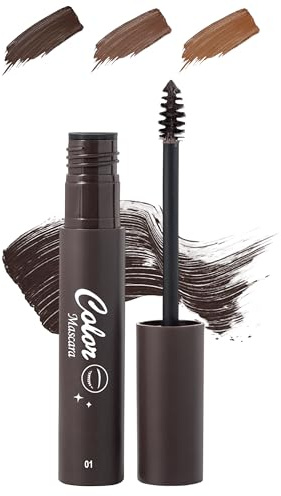 Erinde Máscara de Cejas Pigmentada, Brow Gel de Fijación Definitiva y Duración Prolongada, Textura Ligera que No Se Descubre, Color Uniforme y Natural, Ideal para Definir Cejas en Uso Diario #01