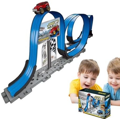 Tuxuseo Giocattoli da corsa | Gioco Educativo Con Veicoli Robusti | Auto Giocattoli Interattiva,Per Bambini E Ragazze Per Festa Di Compleanno E Natale Per Ricompense Di Classe