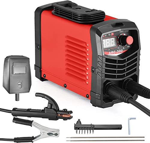 Kotsy Máquina de soldarARC MMA -300 Amp IGBT Inverter Soldadora,Electrodo de soldadura máquina de soldadura 220V Arco Soldador Eléctrico Portátil Soldador Digital LCD Con muchos accesorios
