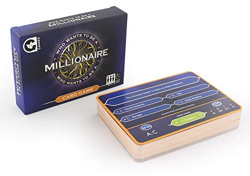 Ginger Fox Juego de cartas oficial Who Wants To Be A Millionaire de edición especial basado en el clásico programa de televisión. Un divertido juego de trivia de conocimiento general de la familia.