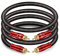 SKW Cavo RCA, Rame OFC - Doppio Schermato da 2RCA Maschio a 2RCA Maschio - Audio Stereo Analogico per CD, DVD, Amplificatore, Scheda Audio, Decoder, Soundbar (5M, Rosso)