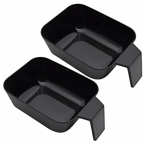 Beatifufu Hair Dye Bowl 2-Pack Wide Deep Mixing Bowls for Hair Color Tinting Reusable Salon and Home Diy Coloring Tools 7.08X4.80X2.75In