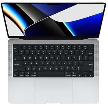 2021 Apple MacBook Pro con Chip Apple M1 (14-pulgadas, 16GB RAM, 1TB SSD de Almacenamiento) (QWERTZ German) Plata (Reacondicionado)
